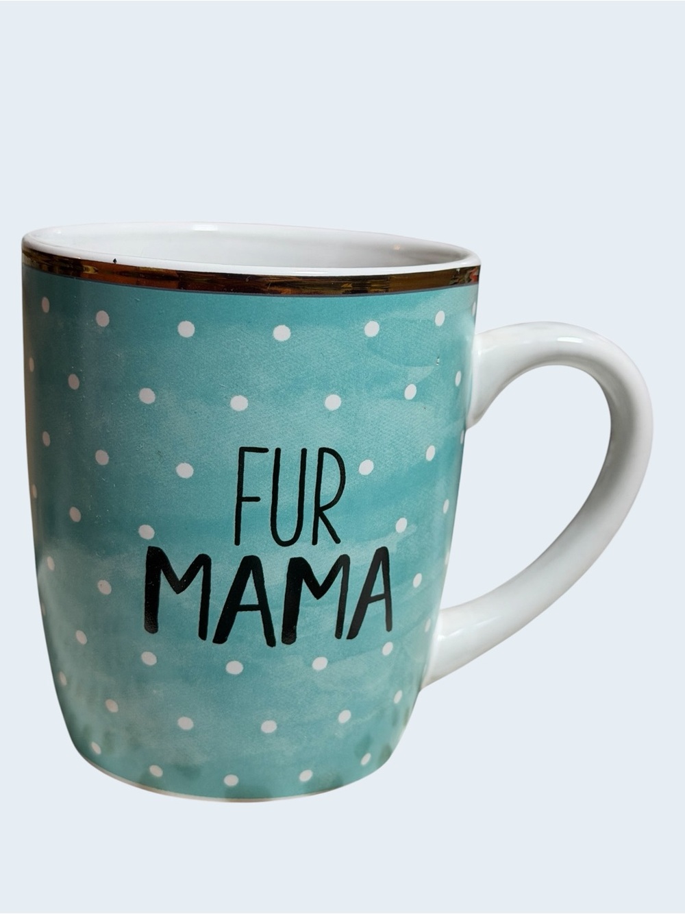 Fur Mama Polka Dot Ceramic 15 oz Mug LIKE NEW! - Picture 8 of 9